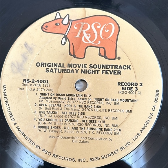 Original 1977 Saturday Night Fever Movie Soundtrack Vinyl - Picture 9 of 13